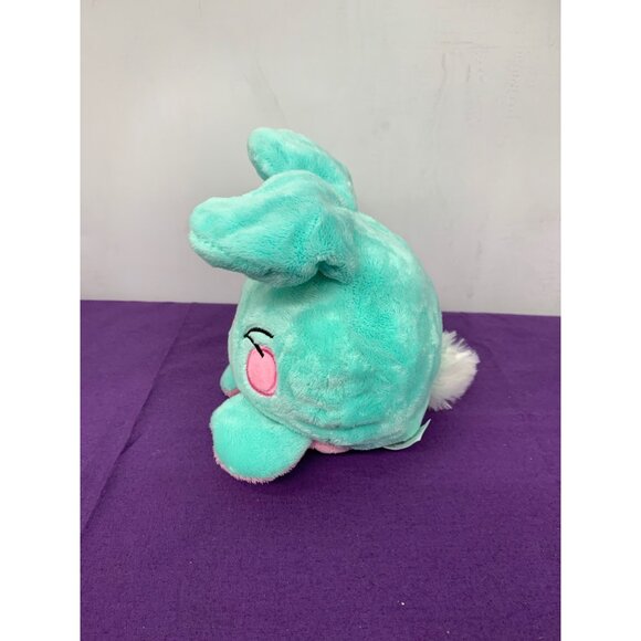 Made for Walgreen 7 inch Reversible Bunny Plush Animal Pink with Hearts, Green W - Picture 5 of 12